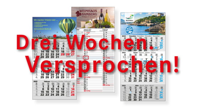 Individuelle Werbekalender von Bühner - Bester Service garantiert!